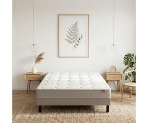 Ensemble Epeda Destination + Sommier Confort Ferme 160x200 - Double Sommier