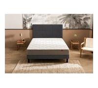 Ensemble Epeda Itinéraire + Sommier Confort Ferme 160x200 Blanc