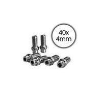Ensemble Épingle de Rechange 4mm Pédales BMX Freeride Argent 40 Pièces 311741