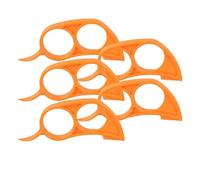 Ensemble éplucheur d'agrumes - Lot de cinq ouvre-oranges, séparateur de fruits à bords lisses, outil alimentaire léger comme une plume | Aide à la séparation de l'écorce sans effort pour la préparatio