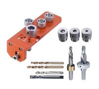 Ensemble Ergonomique De Perforation Et De Taraudage À Double Fonction En Alliage D'aluminium Pour Les Projets De Bricolage Professionnels Positionnement Précis Dispositif De Positionnement D'atelier