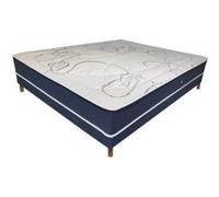 Ensemble Essenzia MARS + Sommier Tradition Graphic 13cm et Pieds 100x210 STRETCH Mousse G