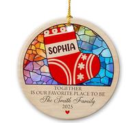 Ensemble Est Notre Endroit Préféré pour Être Pendentif De Noël Décoratifs Décoration De Noël A Suspendre Drôle Ornement Suspendu pour Fête Jardin Maison