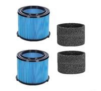 Ensemble et Ouate 4pcs pour Ridgid VF3500 Ensemble et Ouate 4pcs | Matériau non-tissé, pour capture fines particules, protège le moteur, kit complet 4 , compatible VF3500