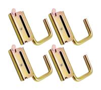ENSEMBLE ET-Track J Hook - 4pcs Tive Down Light Down pour les rails de piste | Crochets de stockage des services publics pour camion-boîte, garage, atelier, remorque et outils, câbles, tuyaux et équip
