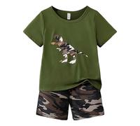 Ensemble Ete Enfant Gar?on Bébé Gar?ons Pcs Polo T-Shirt avec Short Mode 2025 Confortable Vêtement Coton Chic Dessin Animé Fille Ensembles Sport Plage Vacances