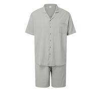 Ensemble Ete Homme 2 Piece Corte Set Da Due Pezzi Camicia A Maniche Corte Con Bottoni in Tinta Unita Abbigliamento Spiaggia Casual Taglie Forti Pulls Homme Ensemble Jogging (Grey XXXL)