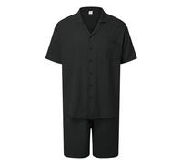 Ensemble Ete Homme 2 Piece Corte Set Da Due Pezzi Camicia A Maniche Corte Con Bottoni in Tinta Unita Abbigliamento Spiaggia Casual Taglie Forti Pulls Homme Ensemble Jogging (XL)