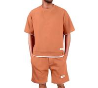 Ensemble Été Homme, Sport Ensemble Short Tee Shirt Court,Respirant Survetement de Jogging, Décontracté Tshirt Shorts Et Bermudas 2 Pièce Tenue Sportswear Grande Taille