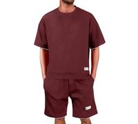 Ensemble Été Homme, Sport Ensemble Short Tee Shirt Court,Respirant Survetement de Jogging, Décontracté Tshirt Shorts Et Bermudas 2 Pièce Tenue Sportswear Grande Taille