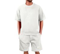 Ensemble Été Homme, Sport Ensemble Short Tee Shirt Court,Respirant Survetement de Jogging, Décontracté Tshirt Shorts Et Bermudas 2 Pièce Tenue Sportswear Grande Taille