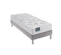 Ensemble EUGEN 4 90 x 200 matelas mousse Aérial et Latex 24 cm sommier à lattes fixe