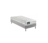 Ensemble EUGEN 7 90 x 190 cm matelas 100% Latex 22 cm sommier à lattes fixe
