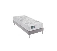 Ensemble EUGEN 90 x 190 matelas mousse Aérial et Latex 24 cm sommier à lattes fixe