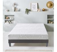 Ensemble Eupraxie 140x200 cm Matelas Mousse + Sommier Bois