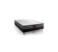 Ensemble Exclusive 180 x 200 cm double sommier noir