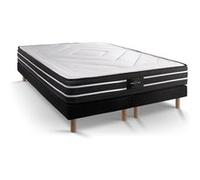 Ensemble Exclusive 180 x 200 cm double sommier noir