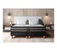 Ensemble Exclusive 200 x 200 cm double sommier noir
