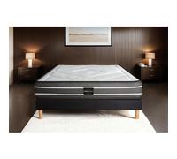 Ensemble Exclusive 80 x 200 cm sommier Kit Noir