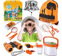 Ensemble Explorateur Extérieur Jouets,Kit Exploration,Jumelles Aventurier pour Enfants.