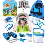 Ensemble Explorateur Extérieur Jouets,Kit Exploration,Jumelles Aventurier pour Enfants!