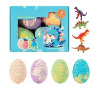 Ensemble explosif de bain, boules pétillantes pour, surprises de dinosaures, sphères à bulles biologiques, soins doux de la peau, kit pour baignoire colorée, pour garçons et fil