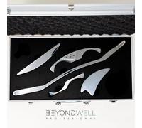 Ensemble Fascia Gua Sha en acier inoxydable dans un coffret en aluminium de luxe