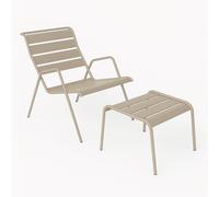 Ensemble Fauteuil relax + Repose-pieds FERMOB Monceau - Muscade