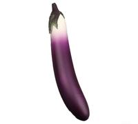 Ensemble Faux Aliments PU Maïs Aubergine Concombre | Design hyper-réaliste, couleurs vives, texture naturelle, pour idéal pour photos et vidéos, aspect frais permanent(eggplant)