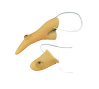 Ensemble faux nez et menton de sorcière - Prothèse pointue Cosplay pour costumes d'Halloween et spectacles théâtraux