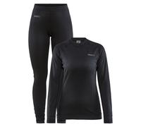 Craft Sportswear – Ensemble de sous-vêtements thermiques Core Dry manches longues Noir XS Femme