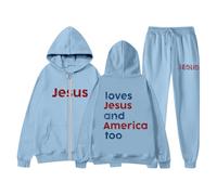 Ensemble Femme Ete 2 Pièces Ensemble de survêtement féminin décontracté avec sweat à capuche et pantalon de jogging à fermeture éclair pour confort quotidien (Sky Blue, XXL)