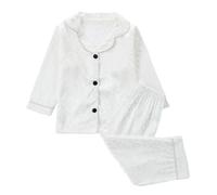 Ensemble Femme Fille 2 Pièces Léopard, Tenue Tendance et Confortable, Vêtement Enfant, Haut Manches Longues et Pantalon(White, 4-5 Years)
