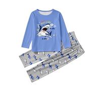 Ensemble Femme Fille Pantalon Fleuri, Tenue 2 Pièces Élégante, Vêtement Quotidien Confortable, Ensemble Automne 3-11 Ans(Blue, 3-4 Years)