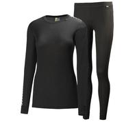 Helly Hansen Ensemble de sous-vêtements mérinos Comfort Light Set techniques légers Noir XL