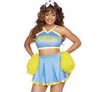 Ensemble femme Leg Avenue Cheerleader Squad Bleu XS