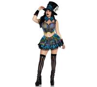 Ensemble femme Leg Avenue Mad Hatter Multicolore M