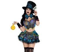 Ensemble femme Leg Avenue Mad Hatter Multicolore XS