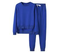 Ensemble Femme Printemps 2026 Jogging Femme Ensemble Survetêment 2 Pièces Casual Sport Sweat Pantalon Ensembles Deux Pièces Sportswear Side Slit Décontracté Ample Et Confortable