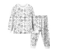 Ensemble Festif Pâques Enfant, Haut Manches Longues Motif Lapin Et Œuf, Coton Bio, Tenue 2 Pièces Idéale pour Les Chasses Aux Œufs, pour Garçon Et Fille 2 À 7 Ans