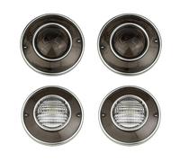 Ensemble Feu Arrière pour Corvette pour C3 1975-1979 4 Feux Arrière À LED Feux Freinage Arrière sans Ampoules Feux Arrière(Smoked Shell)