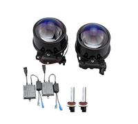 Ensemble Feux Antibrouillard Avant Pour Fiat Pour Doblo 263 2010-2023 2X Antibrouillard Phare Voiture Avant Diurne Lampe Assemblage Lumière LED Pare-chocs(Blue-HID-55W)