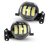 Ensemble feux antibrouillard Phare Antibrouillard LED DRL Pour BMW E60 E90 E63 E46 323i 325i 525i Lentille Blanche Yeux D'ange Halogène(LED White B)