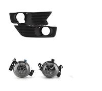 Ensemble feux antibrouillard Pour Ford Pour Focus MK2 2004-2010 Ensemble Phares Antibrouillard À LED Couvercles Phares Antibrouillard Cadre Calandre Kit Commutateur Fil(Halogen and covers)