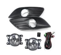 Ensemble feux antibrouillard Pour Ford Pour Focus MK2 Berline 2009 2010 2011 Voiture Pare-chocs Avant Feux Antibrouillard Lampe Couverture Cadre Capot Grille Lunette(One set)
