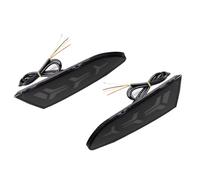 Ensemble Feux arrières Compatible Avec Ford Pour Focus 3 2011 2012 2013 2014 Berline Hatchback Pare-chocs Arrière Réflecteur Feux Arrière Feux Freinage Feux Brouillard Clignotants(Black)