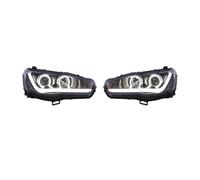 Ensemble Feux Avants Auto Phares De Voiture Avec Clignotants Dynamiques Feux De Jour Demon Eye Compatible Avec Mitsubishi Pour Lancer Pour EVO X 2010-2022(A Pair Headlights)