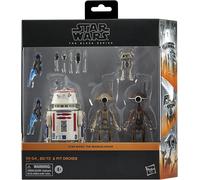 Star Wars The Black Series, Pack de 4 Figurines de Collection R5-D4, BD-72 et droïdes Pit de 15 cm, The Mandalorian