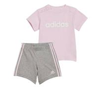 Ensemble short et t-shirt en coton bio Essentials Lineage Clear Pink / White 18-24M