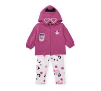 Ensemble Fille En Molleton Avec Sweat À Capuche Et Legging Assorti Violet 3A
